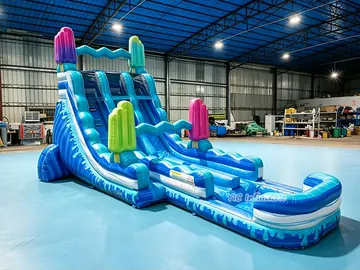 Commercial Ice Cream Inflatable Water Slide detail view