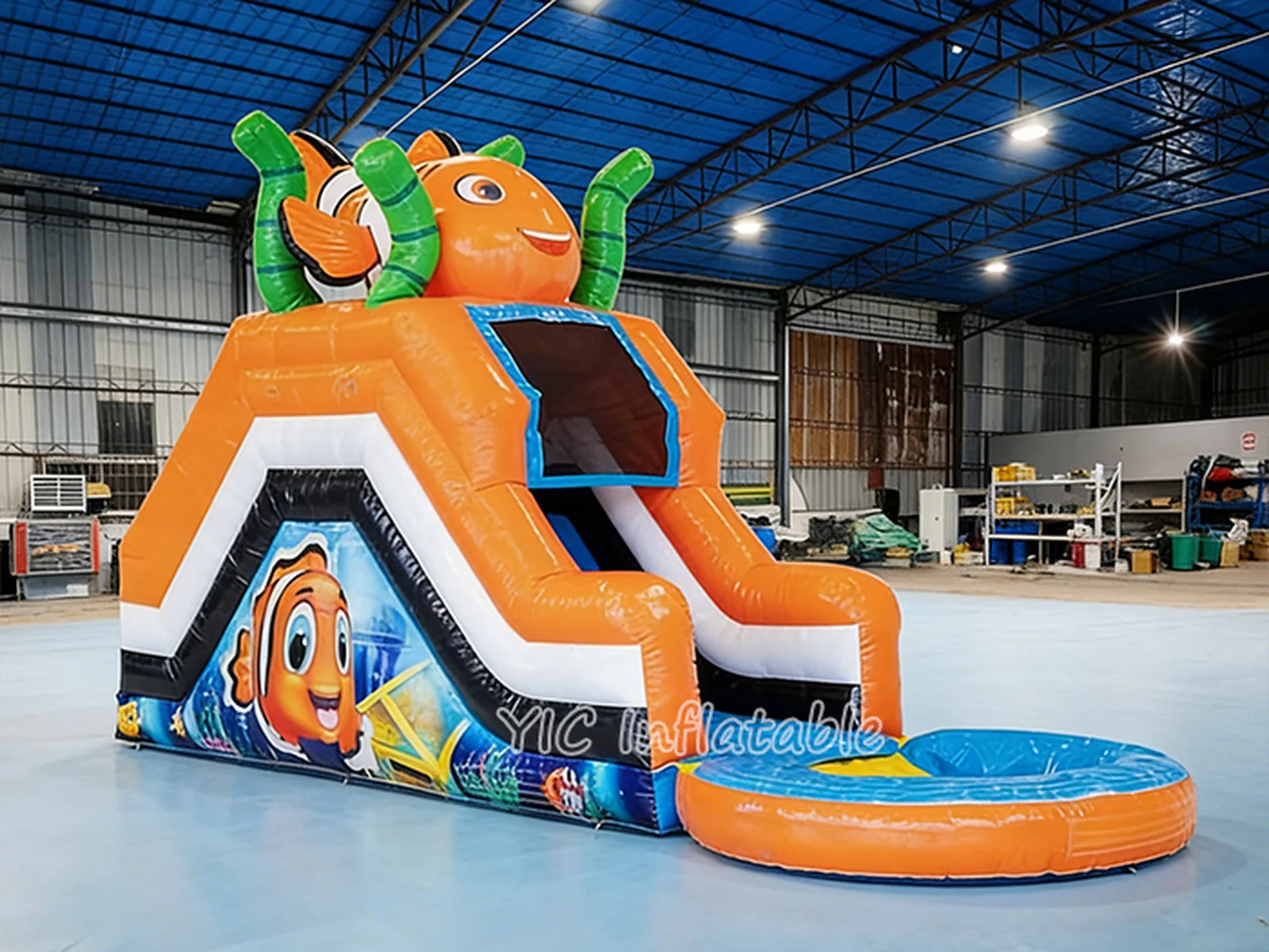 Clownfish Inflatable Water Slide side view