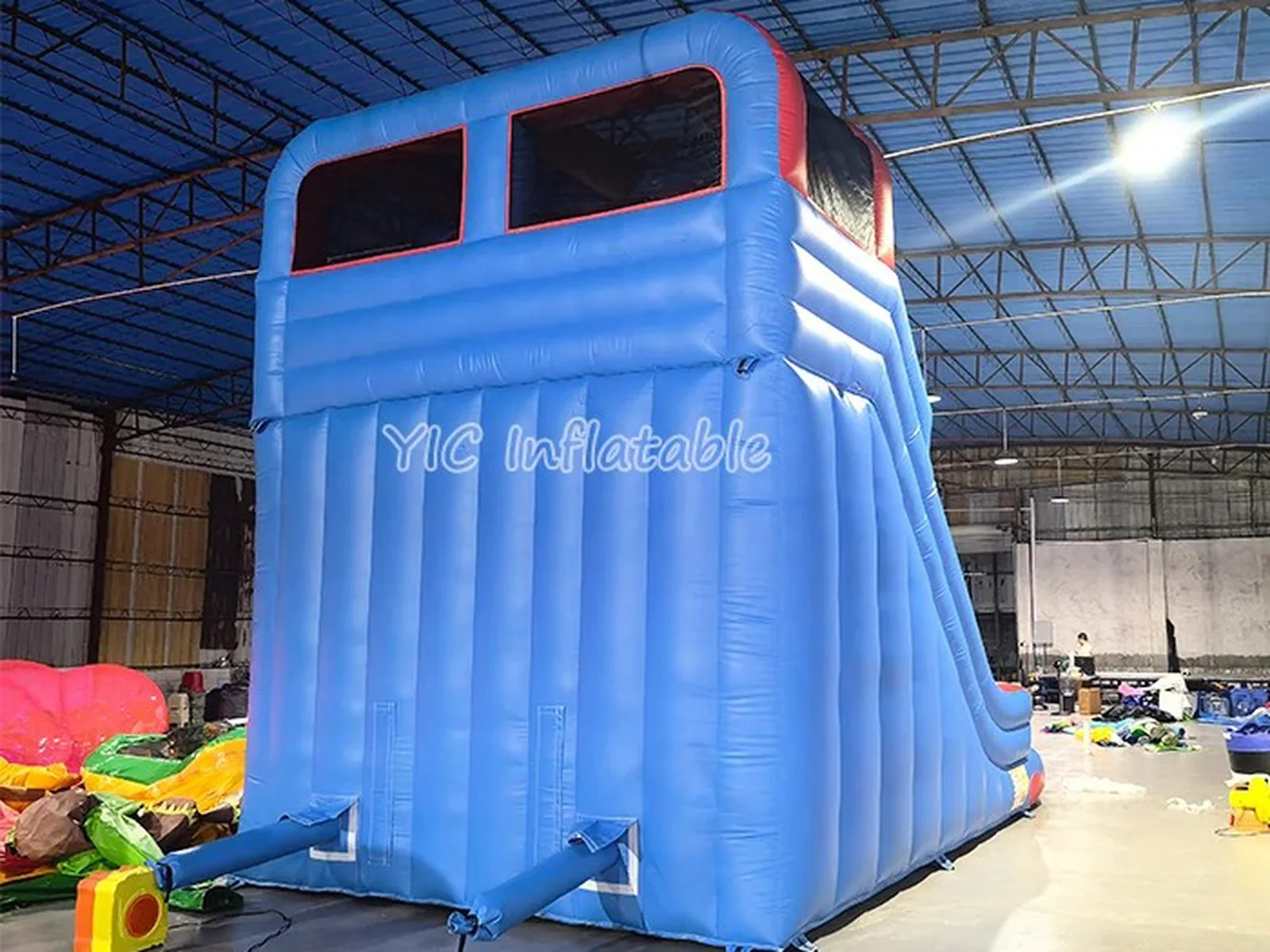Inflatable Blue Water Slide detail view 3