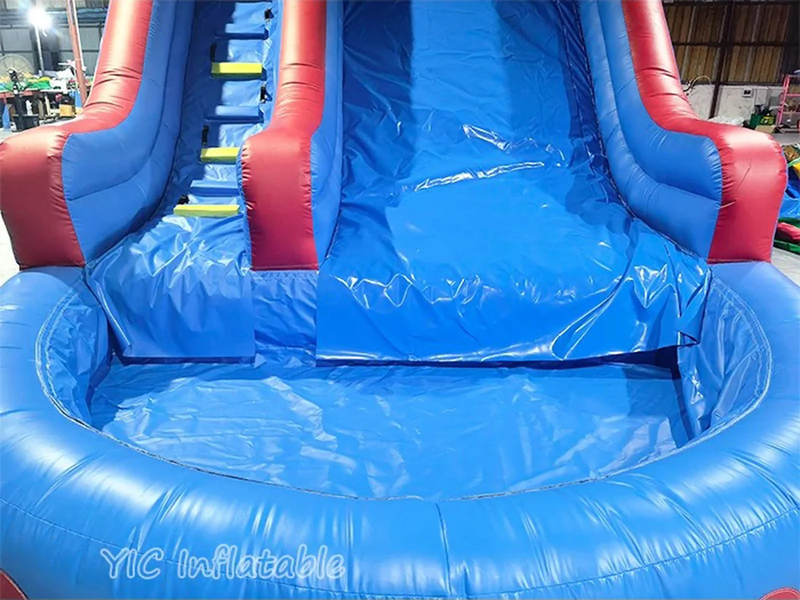 Inflatable Blue Water Slide detail view 4
