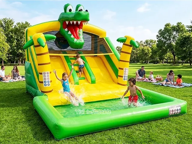 Crocodile Water Slide Pool product image