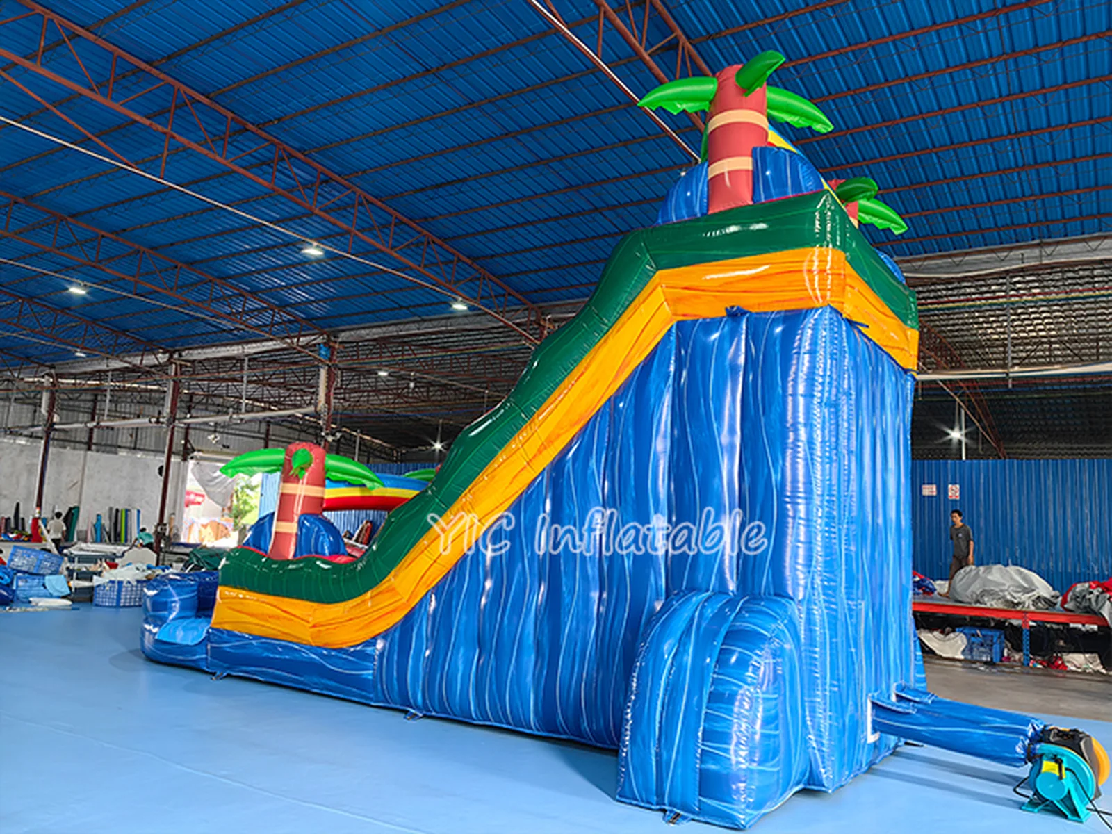 Blue Water Slide Inflatable detail view 4