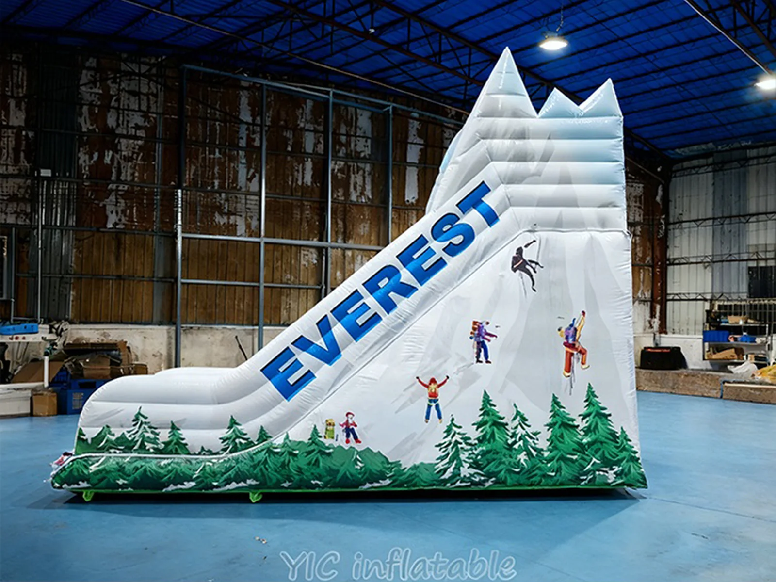 Commercial Grade White Water Slide front view