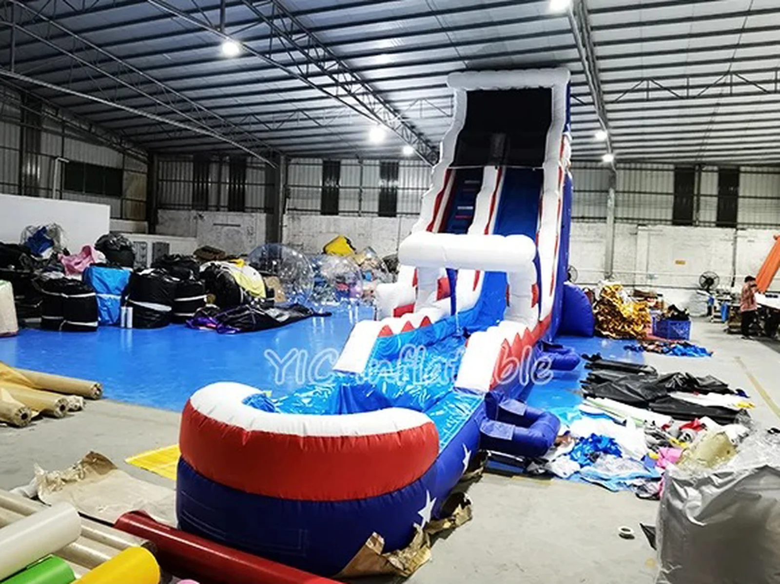 Patriotic Inflatable Water Slide Commercial detail view 3