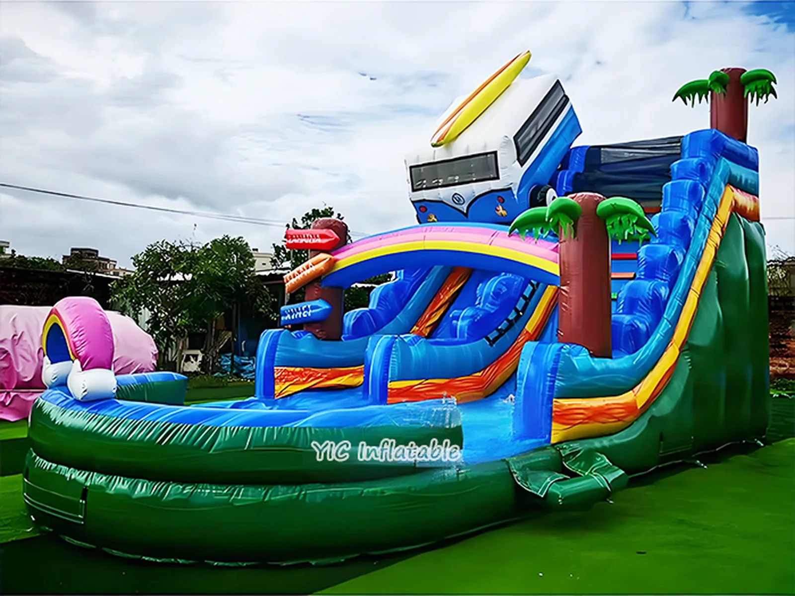 Commercial Outdoor Water Slide front product view