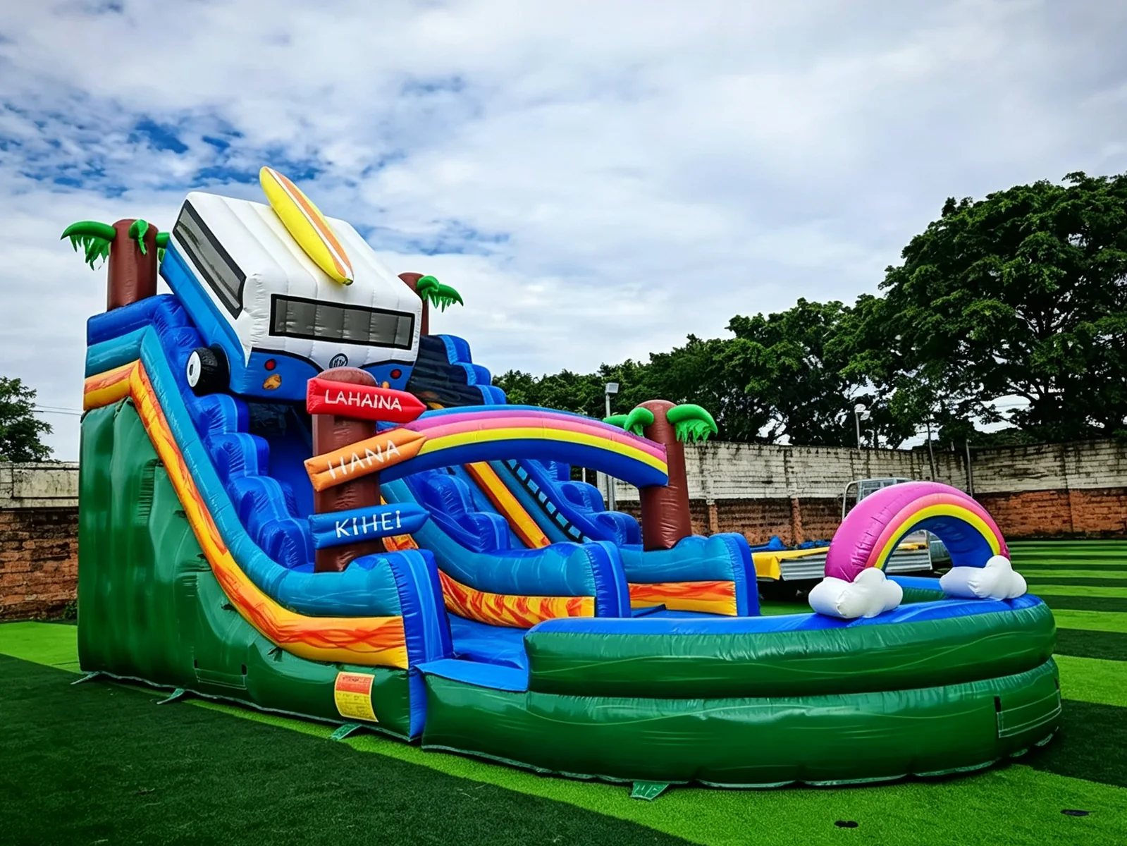 Commercial Outdoor Water Slide side view