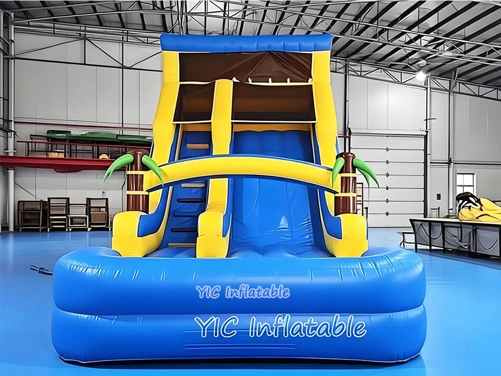 Yellow Blue Water Slide detail view 4