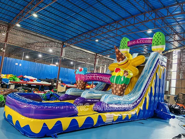 Ice Cream Inflatable Water Slide for Rental product image