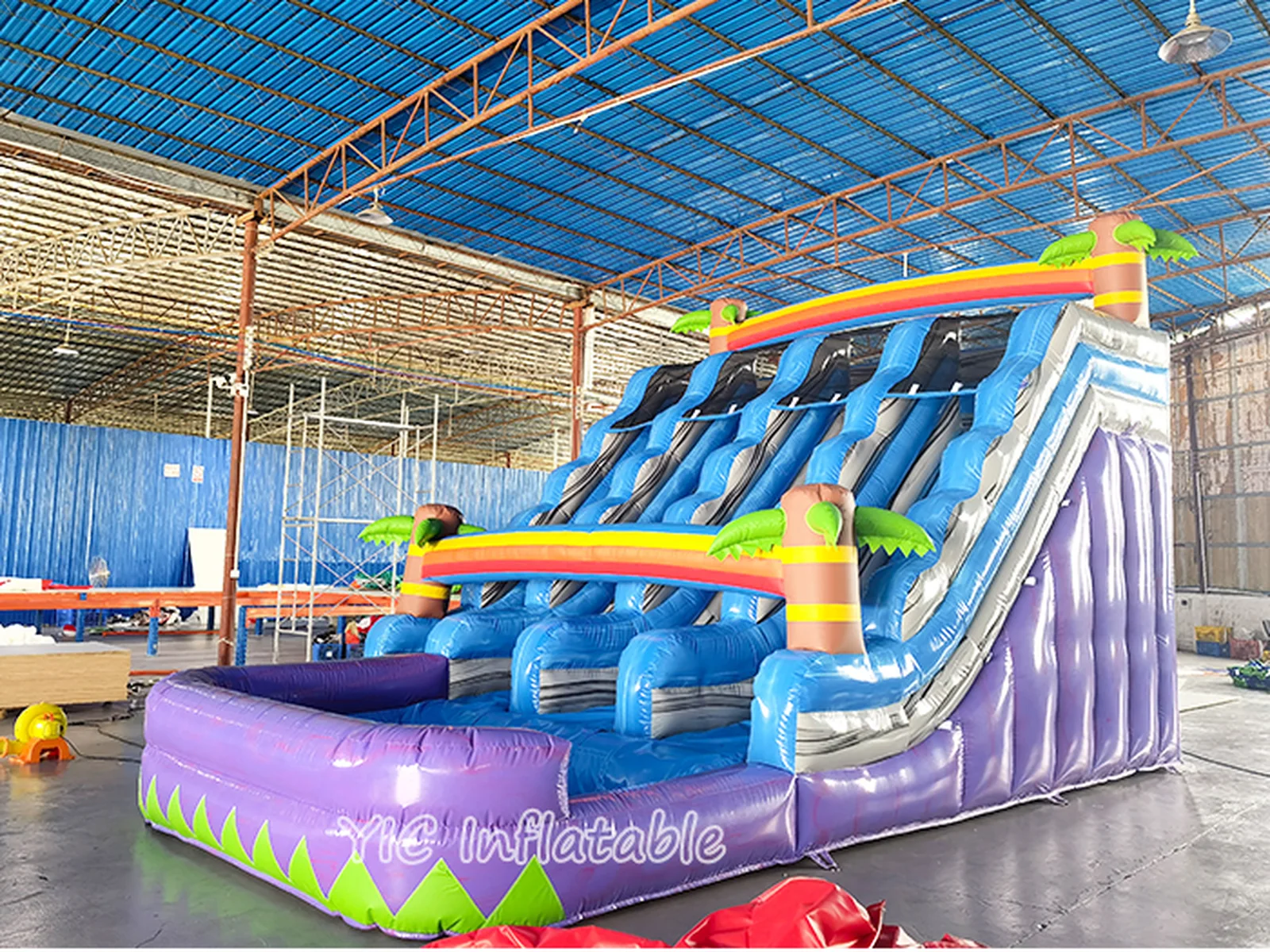 Tropical Palm Tree Inflatable Water Slide for Rental detail view