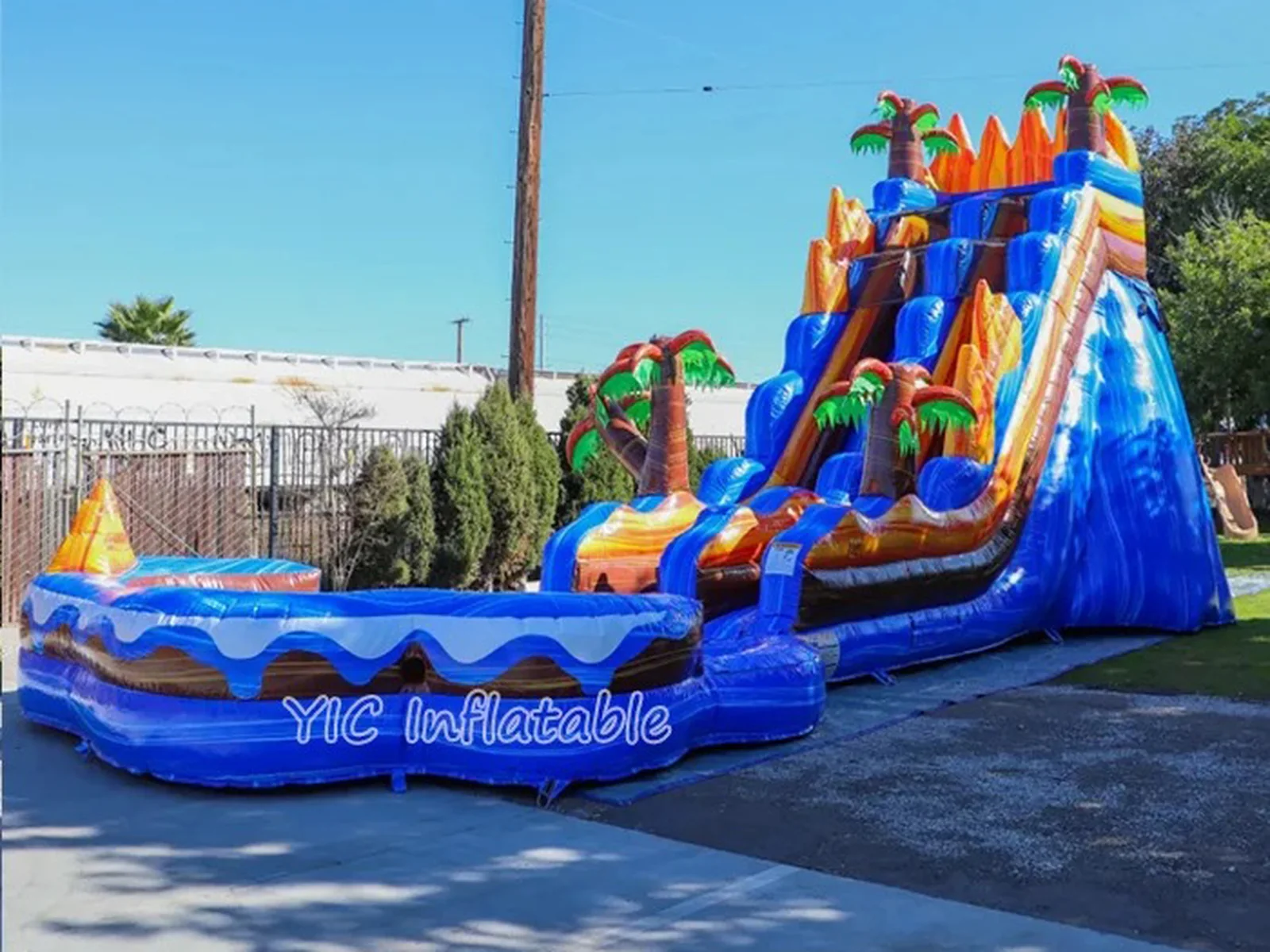 Volcano Water Slide Inflatable detail view 4