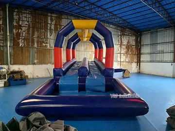 custom inflatable water slide attraction detail view