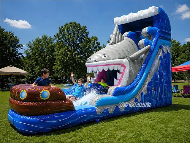 Inflatable Shark Water Slide for Sale product image