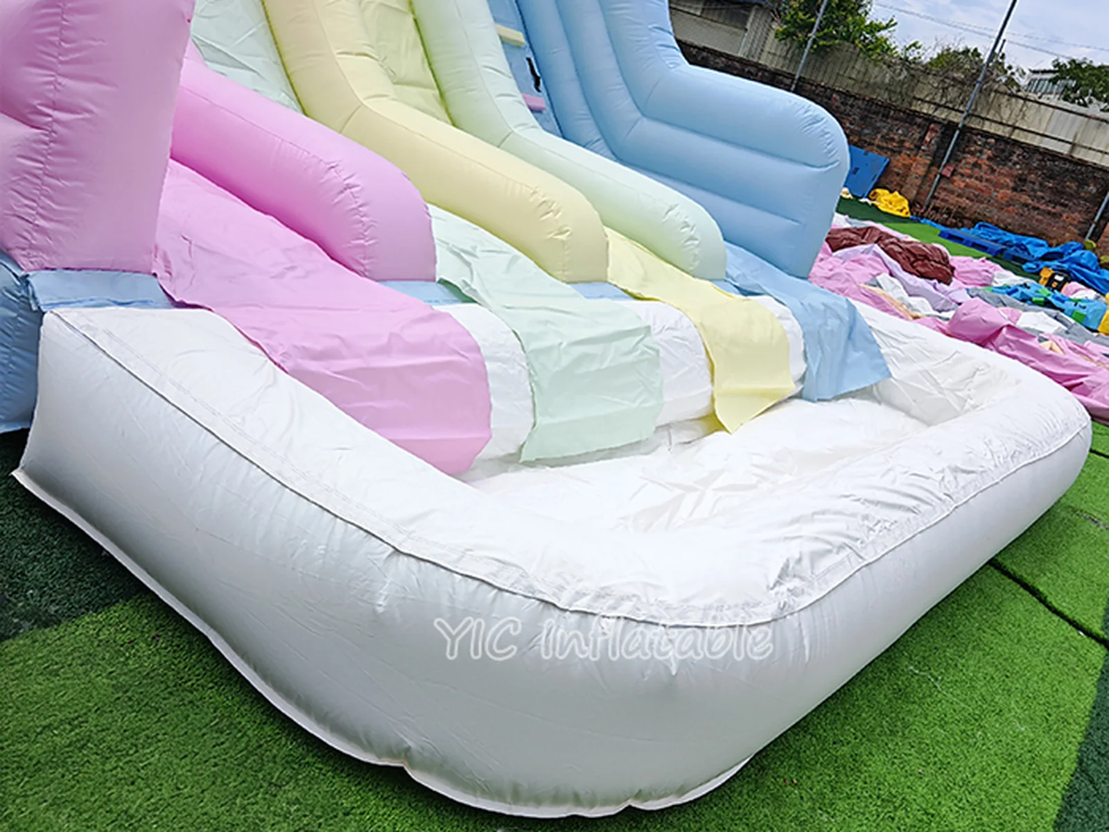 Inflatable Pastel Water Slide detail view