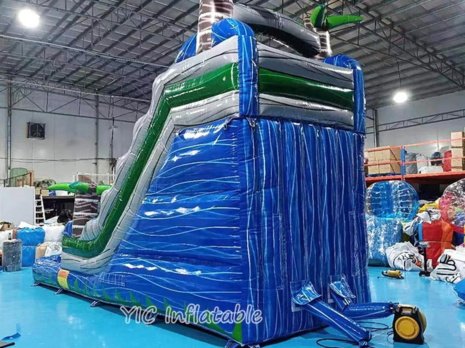 Commercial Tropical Dual Lane Water Slide detail view 4