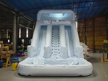 White Glacier Pool Slide front product view