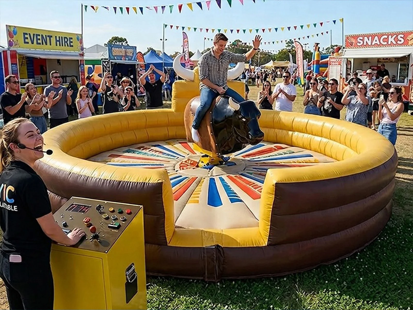 custom interactive amusement attraction front view