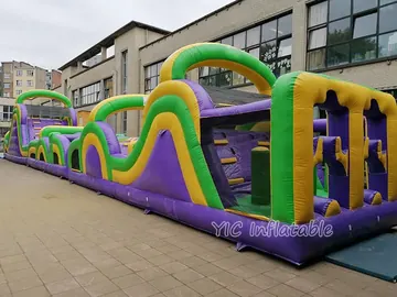 custom inflatable challenge course detail view