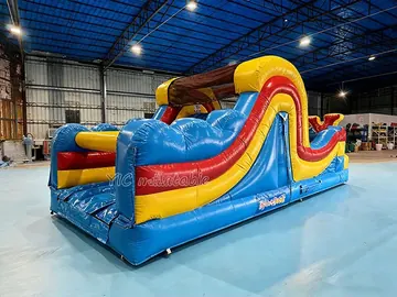 custom inflatable challenge course detail view