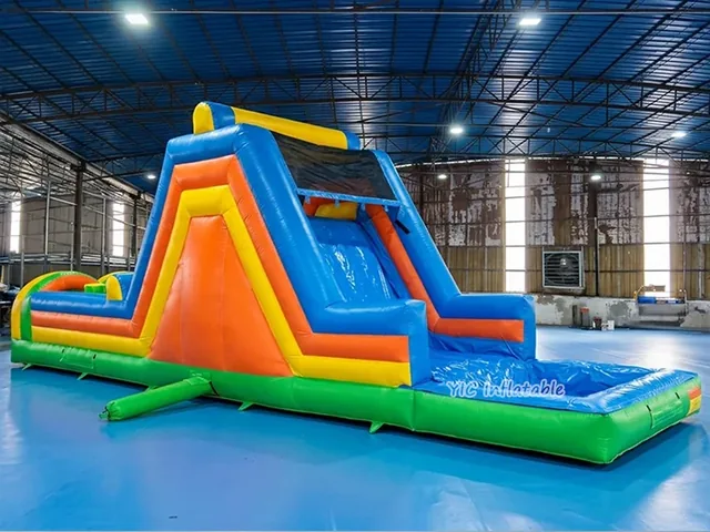 Inflatable Obstacle Course with Landing Slide product image