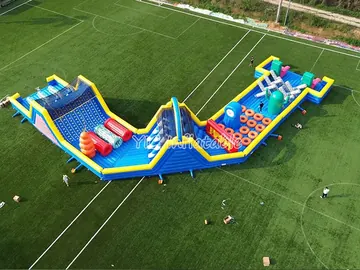 custom inflatable challenge course detail view