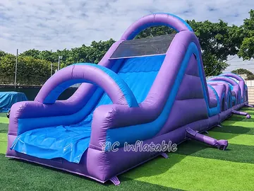 custom inflatable challenge course detail view