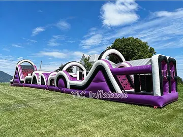 custom inflatable challenge course detail view