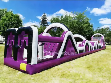 custom inflatable challenge course detail view