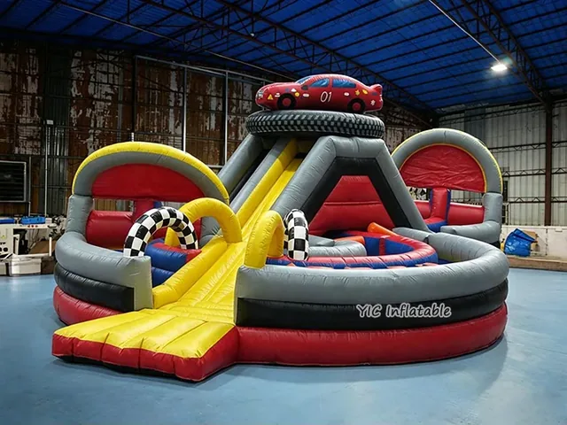 Racing Car Inflatable Obstacle Course product image