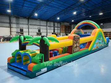 custom inflatable challenge course detail view