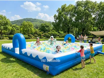 Inflatable Foam Pit Pool front view