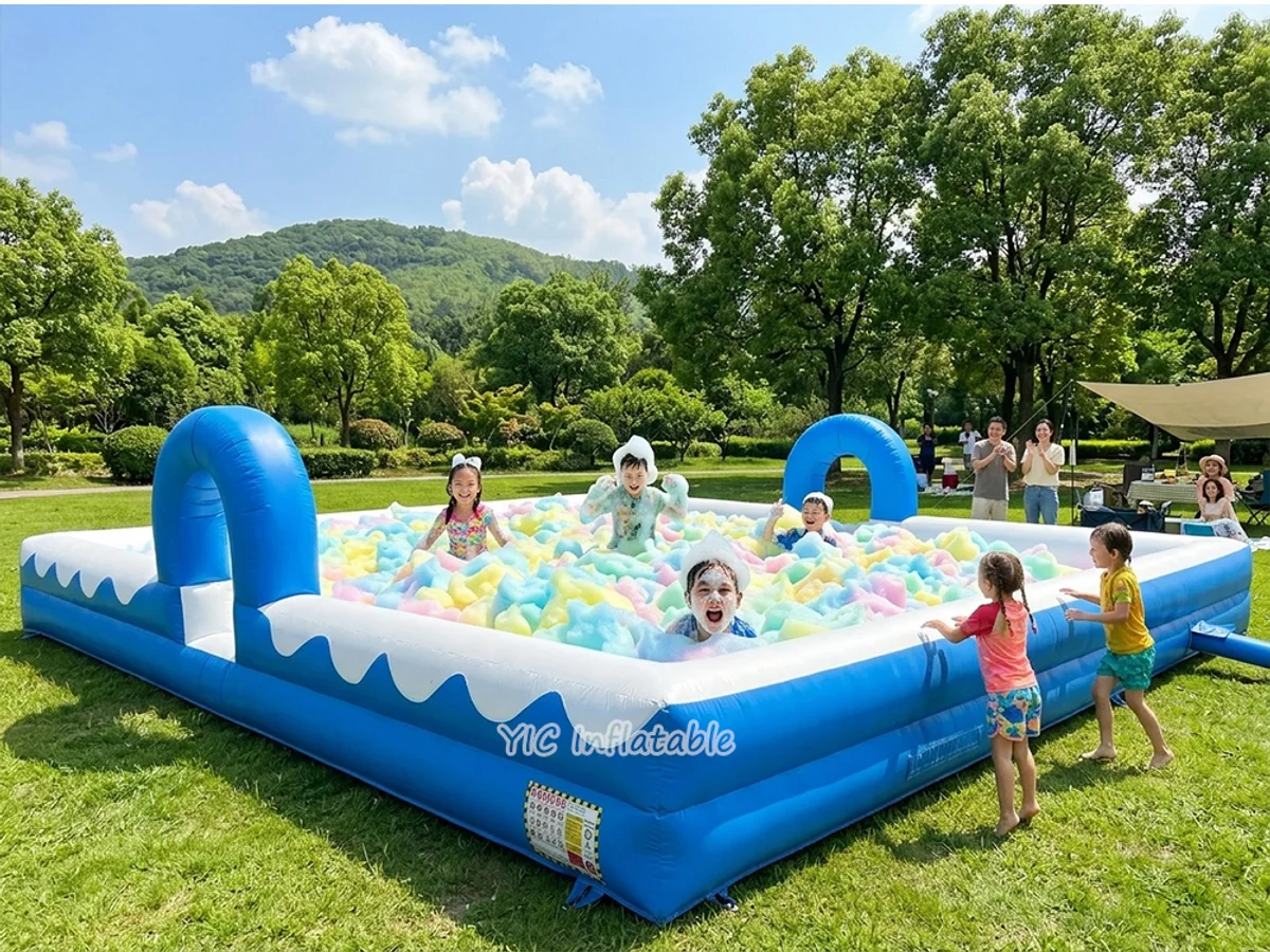 Inflatable Foam Pit Pool front view
