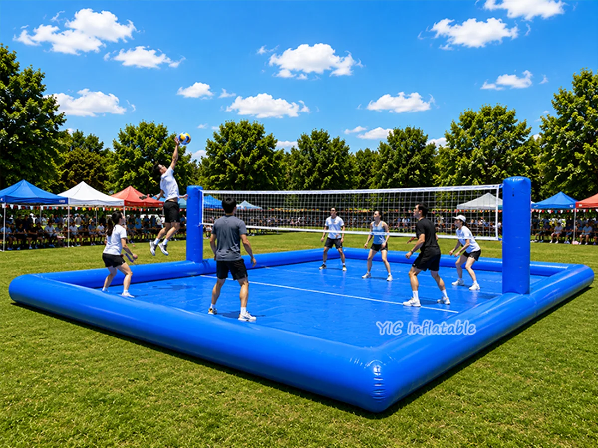 Inflatable Water Volleyball Arena front view
