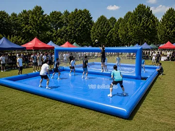 Commercial Inflatable Water Volleyball Court front view