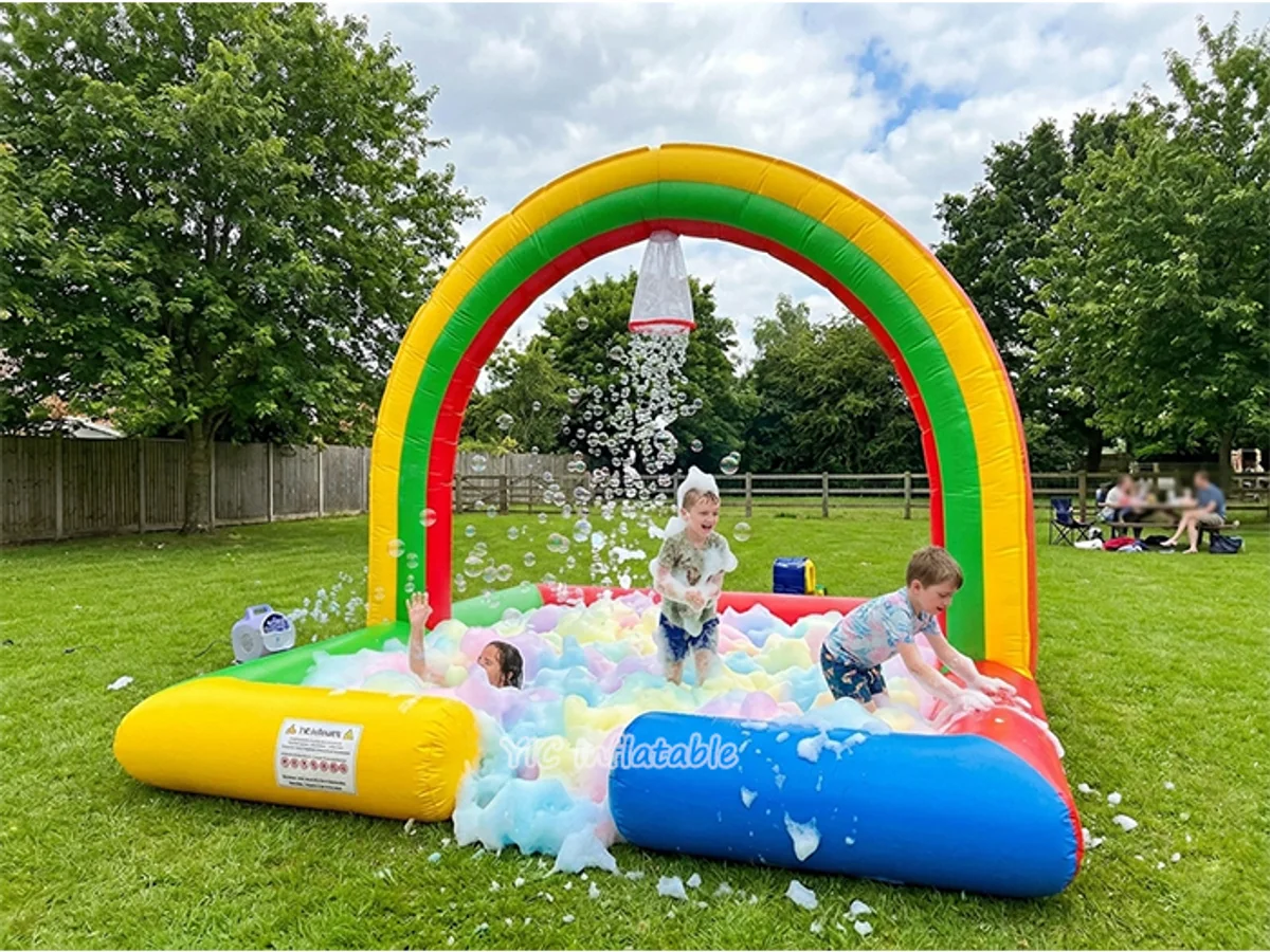 Commercial Inflatable Foam Pit front view