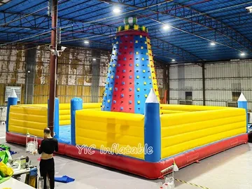 Blow Up Rock Climbing Wall side view