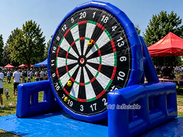 Blue Inflatable Football Dartboard product image