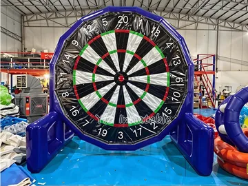 Blue Inflatable Football Dartboard play layout