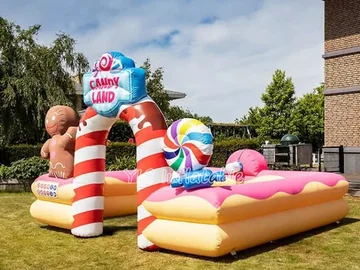 candy themed interactive inflatable sports game detail view