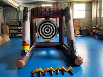 Commercial Inflatable Axe Throwing Game side view