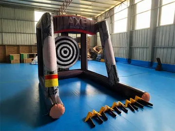 Commercial Inflatable Axe Throwing Game play layout