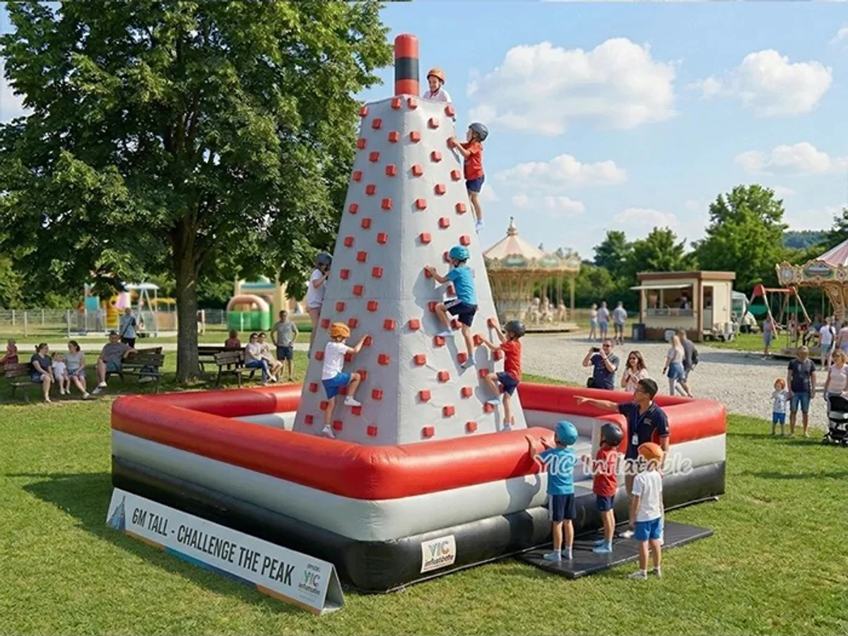 Commercial Inflatable Climbing Wall front view