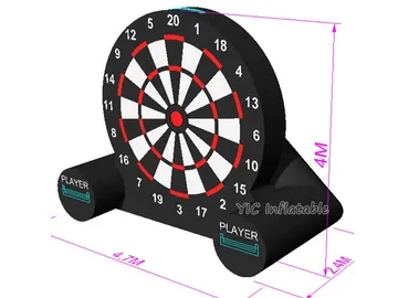 Commercial Inflatable Football Dartboard commercial attraction view
