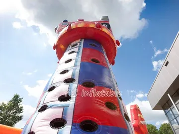 Fire Truck Inflatable Climbing Tower detail view