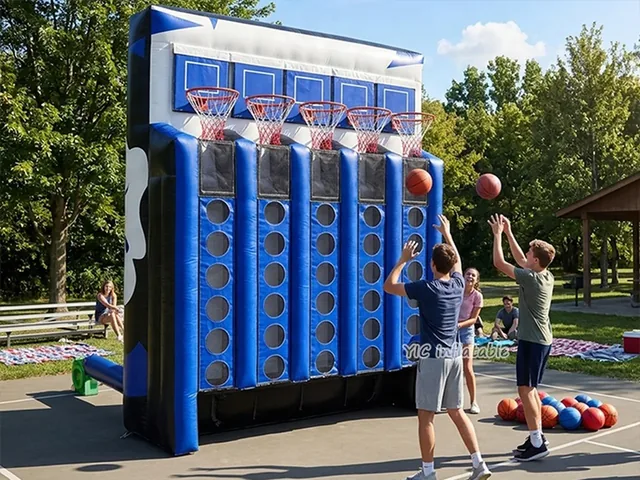 Giant Connect Four Game with Basketball Hoops product image