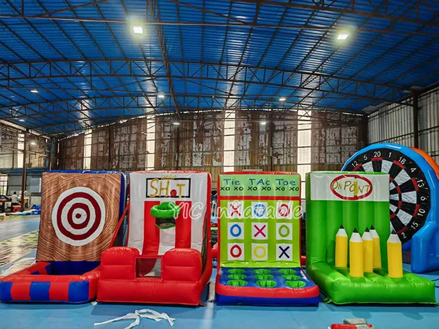 Four-station Inflatable Sports Game Set product image