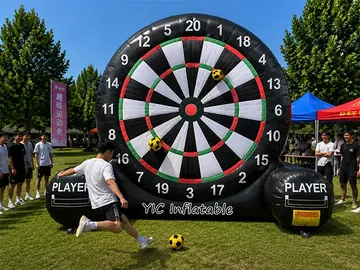 football themed interactive inflatable sports game detail view