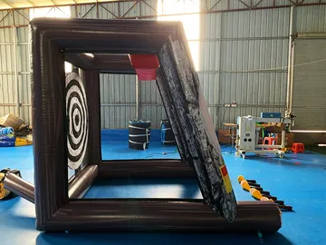 Indoor Inflatable Axe Throwing Game play layout