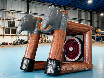 Inflatable Axe Throwing Arena front view