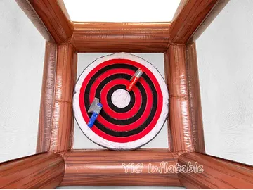 Inflatable Axe Throwing Arena commercial attraction view
