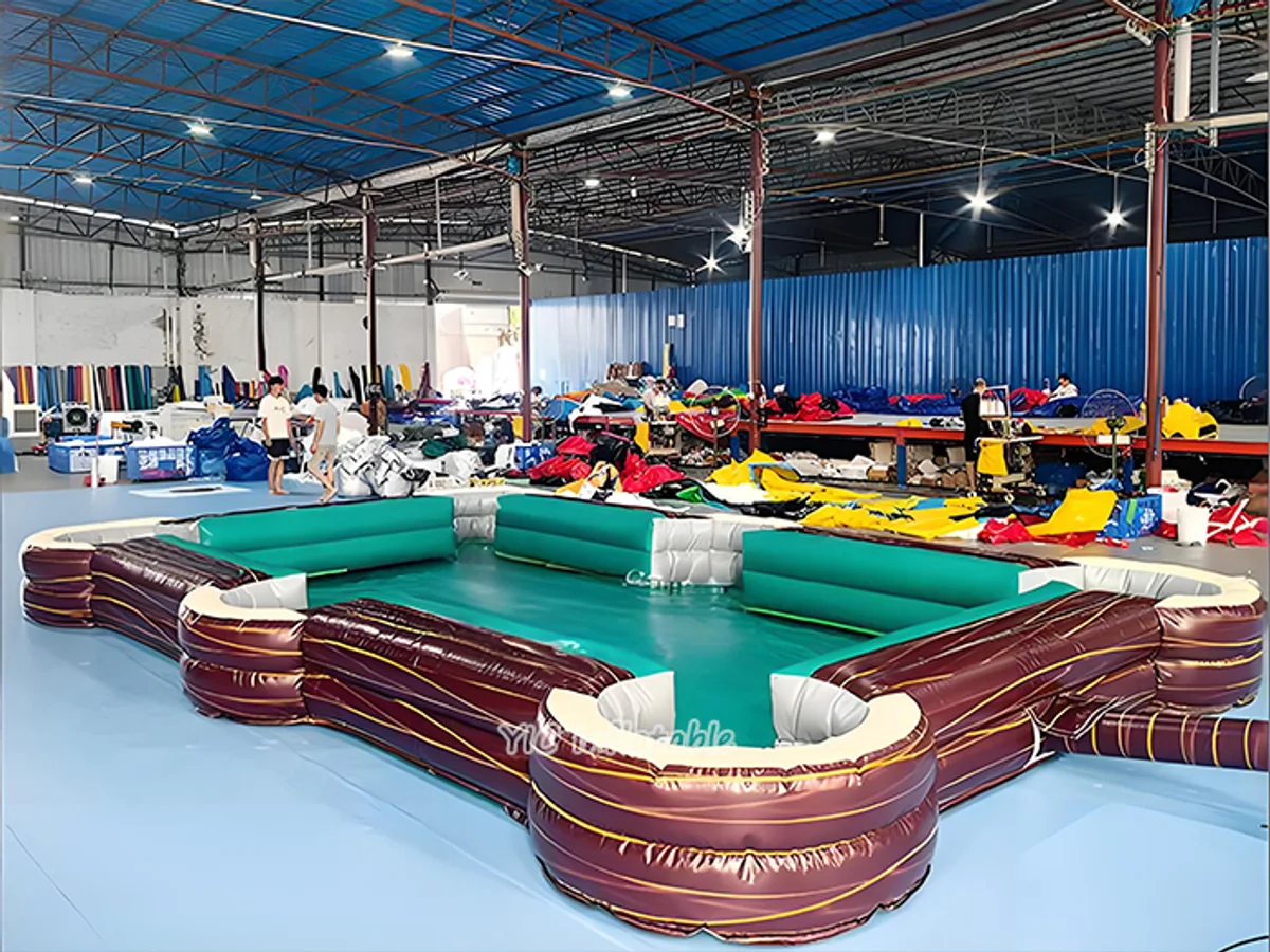 Inflatable Billiard Game Arena front view